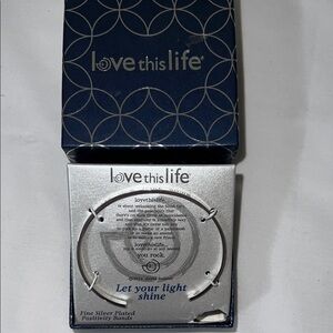 Love This Life Silver Bracelet